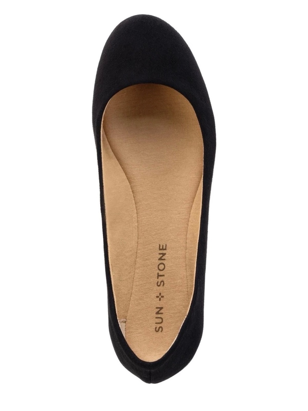 Sun + Stone Women's Eliana Ballet Flats, Created for Macy's - Black Micro - Picture 2 of 2